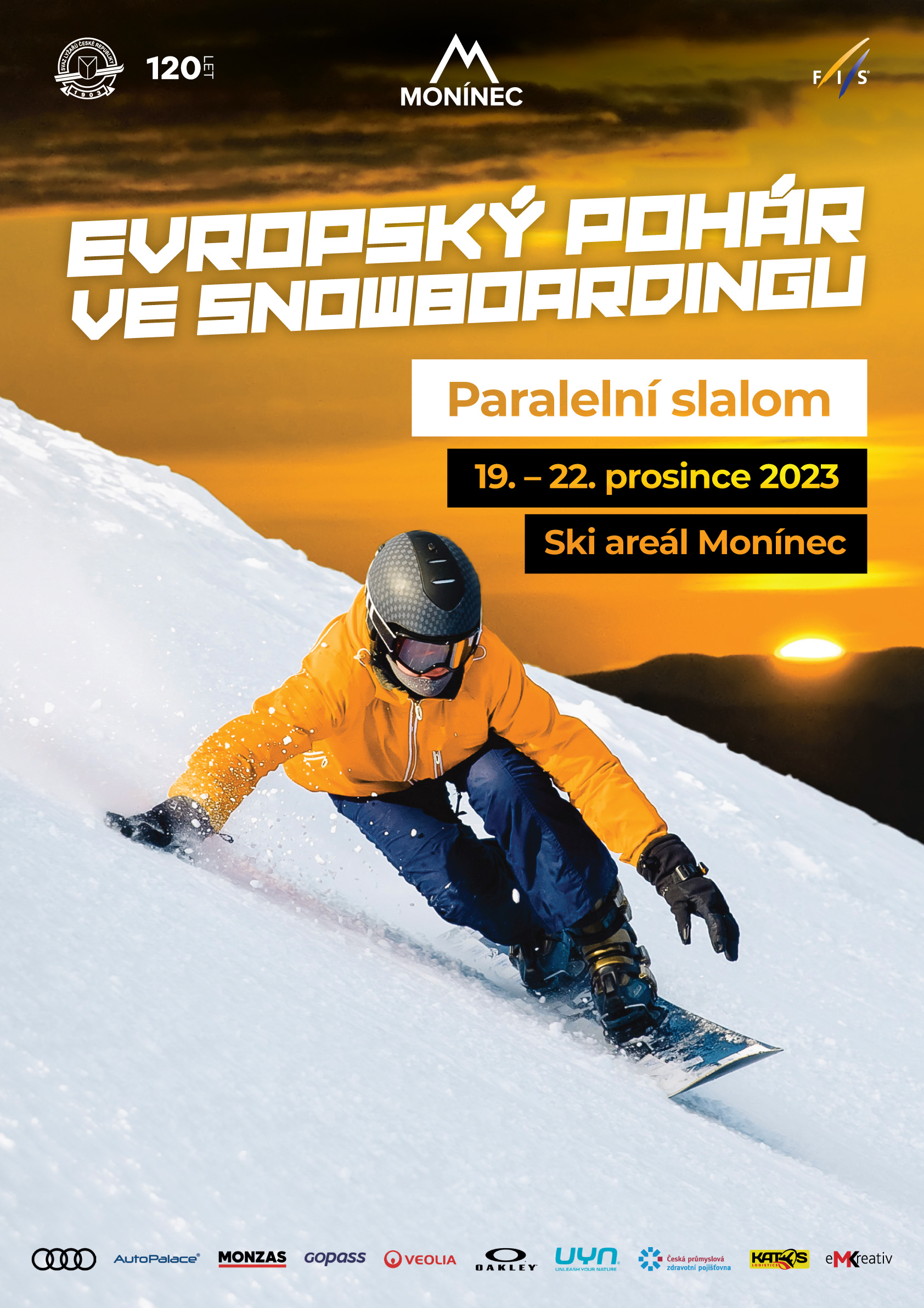 Závodní snowboardová sezóna startuje v Čechách tento týden na Monínci Evropským pohárem v paralelním slalomu