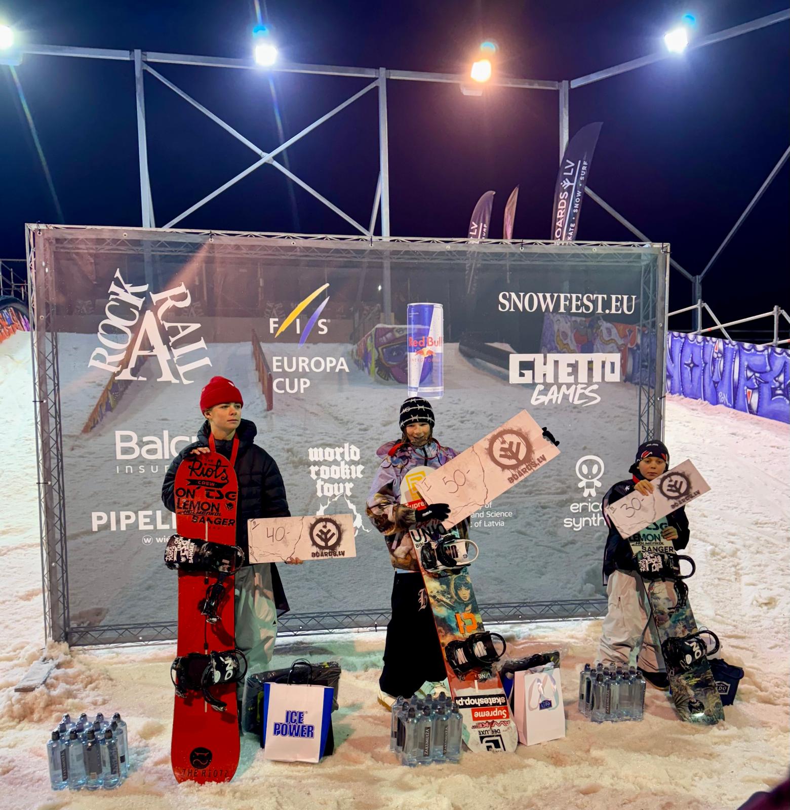 Mladí snowboardoví závodníci Klubu Krušných hor se vezou na vlně úspěchů